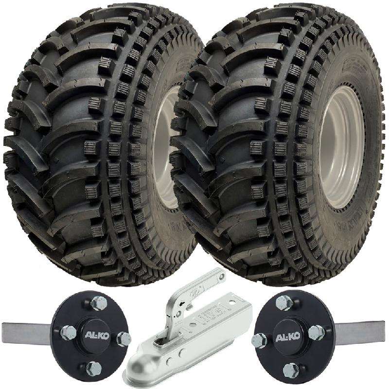 22x11.00-8 Open Centre P308 ATV Trailer Kit Wheels ALKO Axles  SPP Hitch 310kgs_0