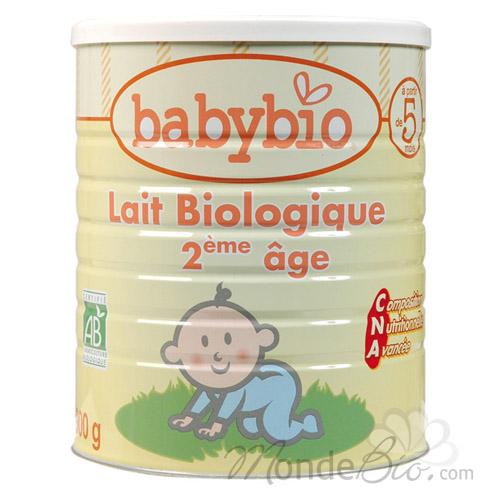 BABYBIO - LAIT DE SUITE BABYBIO 2 POUR NOURRISSON À PARTIR DE 6MOIS 900GR