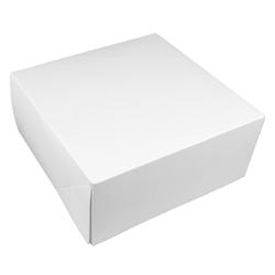 Boîte Gâteau Économique - Carton - 18 x 18 x 8 cm - par 50 - blanc en carton 3760394091677_0
