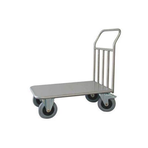 CHARIOT À PLATEFORME DE HAUTEUR 270 MM EN INOX HUPFER - CHARGE 500 KG