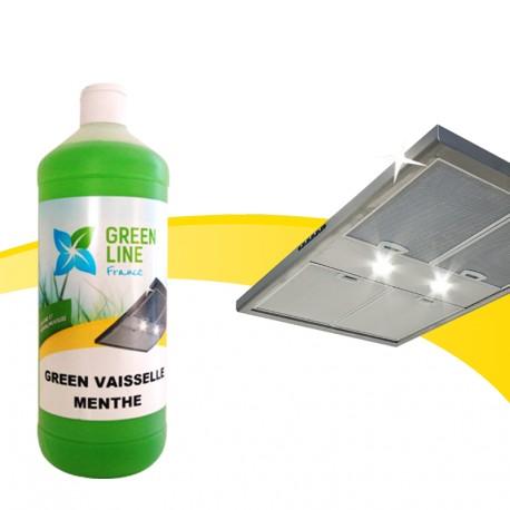 Green Vaisselle Menthe - Détergent vaisselle sans allergène - Biodégradable et agréé contact alimentaire_0