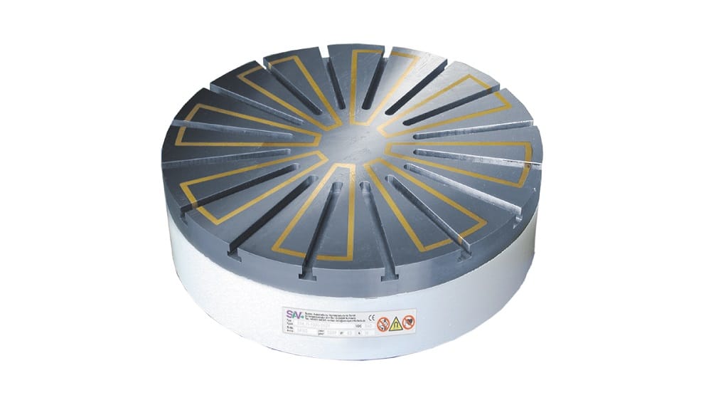Mandrin magnétique électropermanent SAV FRANCE - pas polaire radial - versions manuelle et électrique_0