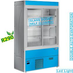 Murale réfrigérée ventilée avec portes coulissantes en verre - Impulsion PLUS - 1200x545xh1900 mm - Température +3°/+6°_0