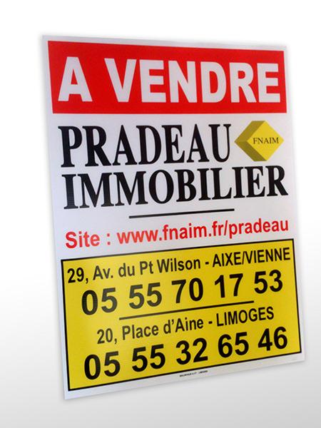 Panneaux d'affichage extérieur en PVC sérigraphié - 3 couleurs_0