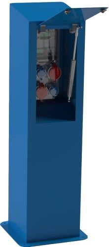Perpi - Borne fixe de distribution d'énergie pour places de marchés - 4 à 6 prises - IPBE_0