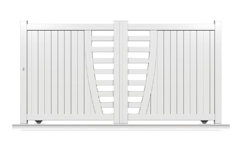 Portail coulissant aluminium modèle OPC-201 - Dimensions et coloris au choix_0
