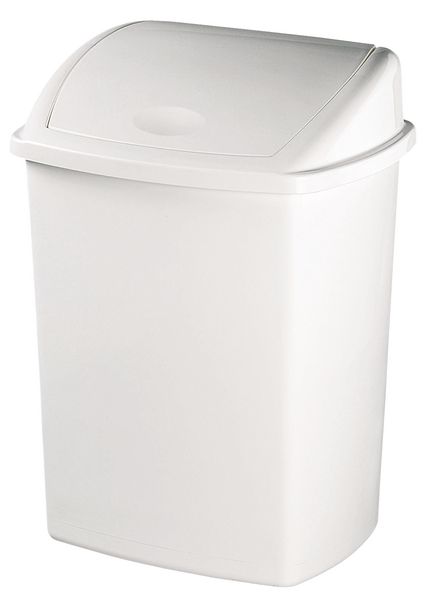 Poubelle à Pédale Rossignol 50 L Gris - Roule, Ouverture Mains Libres, Acier Zingué, Pour Cuisine Ou Garage
