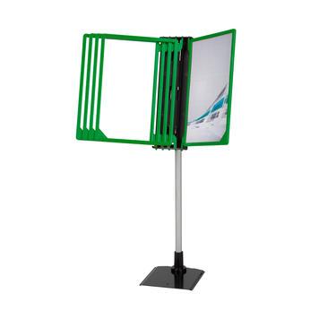 Présentoir de table porte-affichette Infosign - 5 cadres A4 - montant extensible 400-700 mm_0