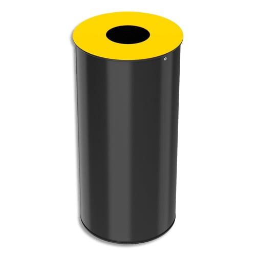 ROS poubelle tri sélectif Noetri 50L en plastique - gris/jaune - réf. 52301_0