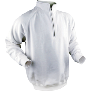 Sweat col zippé blanc  -  VEPRO  -  Réf. AG00485_0