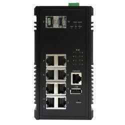 Switch PoE 10Gb - 8 ports 1Gb RJ45 PoE+ et 2 SFP 10Gb managés - Référence: IS10GPOEMP0802X_0