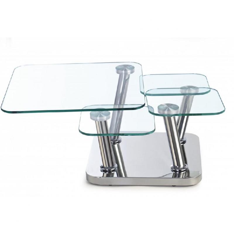 TABLE BASSE EGO 4 PLATEAUX PIVOTANTS EN VERRE_0