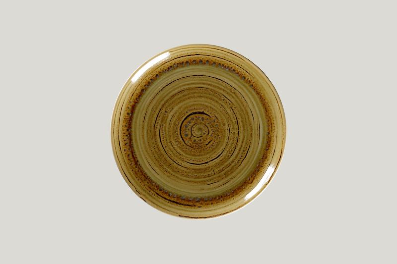 ASSIETTE PLATE ROND GARNET PORCELAINE Ø 24 CM RAKSTONE SPOT