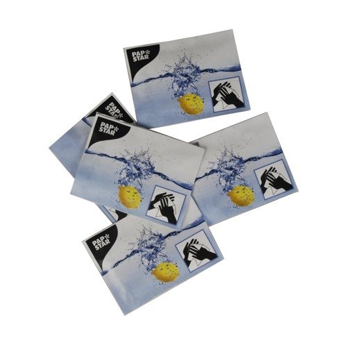 250 LINGETTES RAFRAÎCHISSANTES PAPSTAR 14 CM X 14 CM « CITRO »