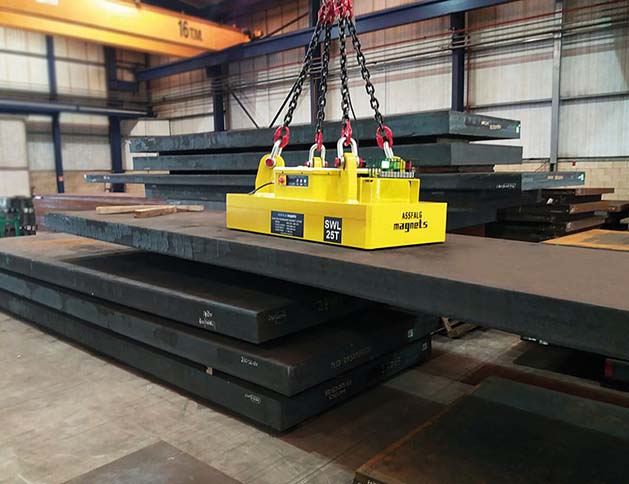 Aimant de levage électro-permanent - EPMH 25 avec triple sécurité, 25 000 kg, pôles carrés_1