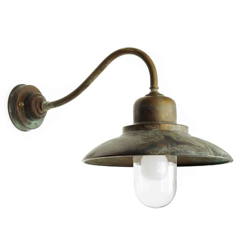 MORETTI LUCE APPLIQUE D’EXTÉRIEUR PATIO, LAITON-CUIVRÉ VIEILLI