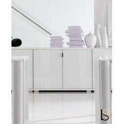 Armoire avec 2 portes en verre blanc – mobel linea_0