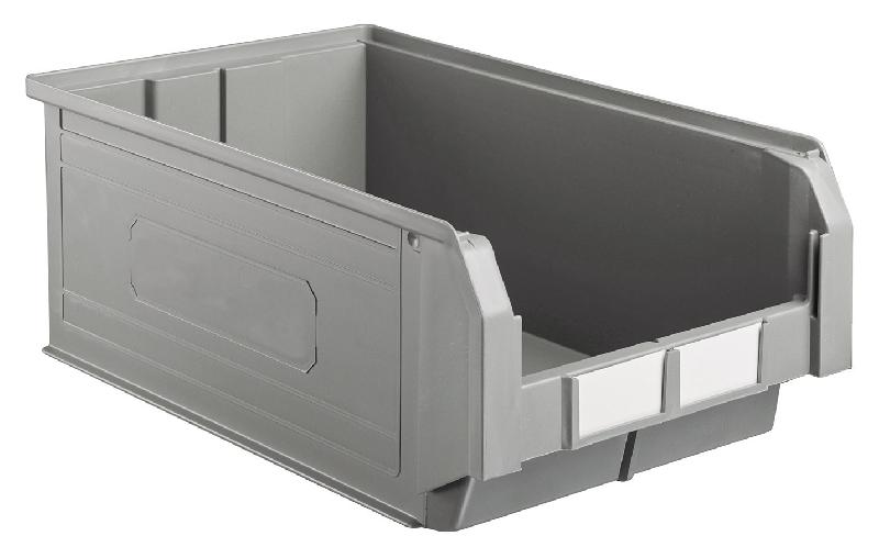 Bac à bec plastique gris 28 litres - Ecogreen - Résistant et gerbable_0