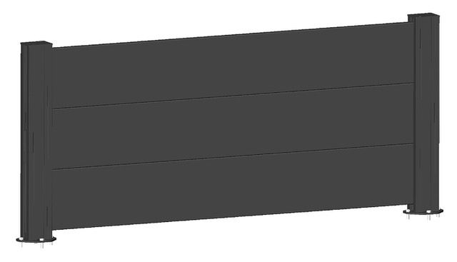 Cadet - clôture en aluminium - compatible avec portails et portillons des gammes Design, Classique et PVC_0