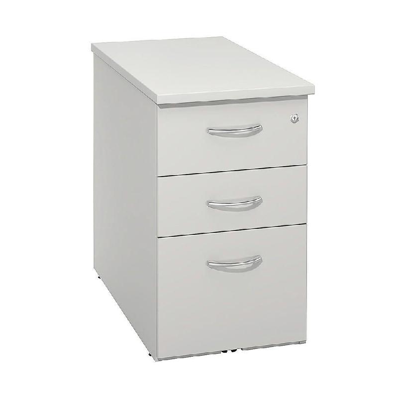 CAISSON MELAMINE -  NF ENVIRONNEMENT HAUTEUR BUREAU GRIS - H.72 X L. 42 X P. 80 CM