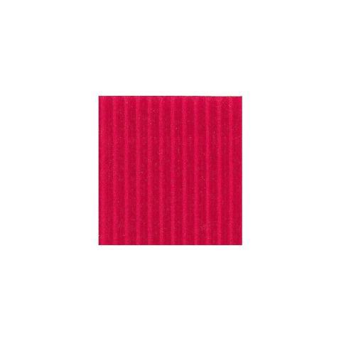 CARTON ONDULÉ, PAQUET DE 10 FEUILLES MOYENNE CANNELURE 300G/M2 AU FORMAT 50X70CM - ROUGE