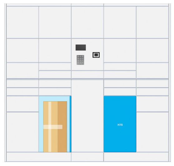 Casiers intelligents Click & Collect - très gros colis - Kuik Porte H70_1