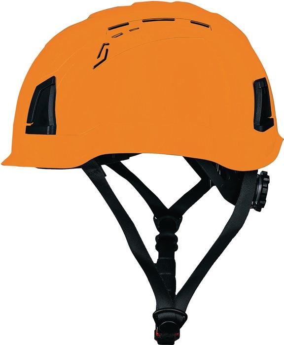 Casque de protection D!-Rock orange ABS EN 397 PROMAT - travail en hauteur avec système d'aération et mentonnière_0
