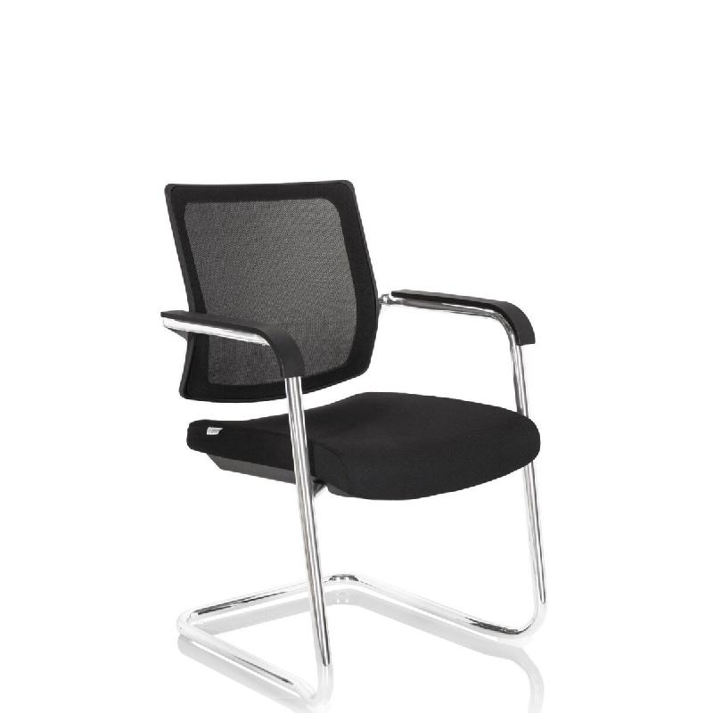 Chaise de conférence / Siège visiteur LEVIA V Noir hjh OFFICE - noir polyester 820024_0