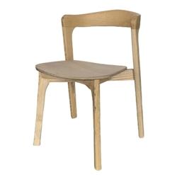 Chaise Félix nature -  Marron Autre Bois Amadeus 48x43 cm - marron Bois massif 3520071970141_0