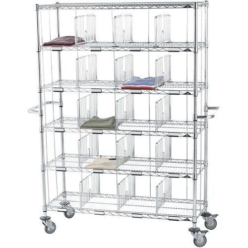 CHARIOT DISTRIBUTION DU LINGE INDIVIDUEL 30 CASIERS - SCLESSIN FONCTION LINGE