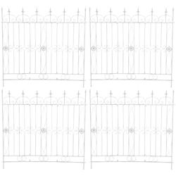CLP Lot de 4 Treillis de jardin Mangold Blanc antique - 320331_0