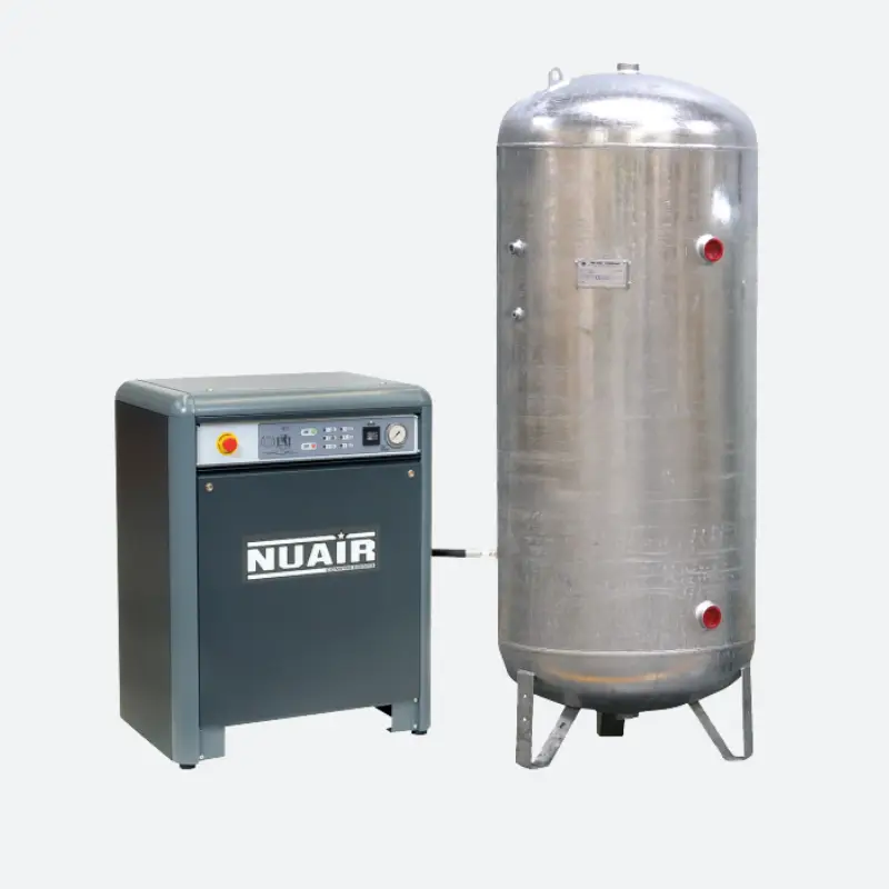 Compresseur à piston insonorisé 7,5CV 400V avec réservoir galva 500l - NUAIR SILENT K30/T7.5_0