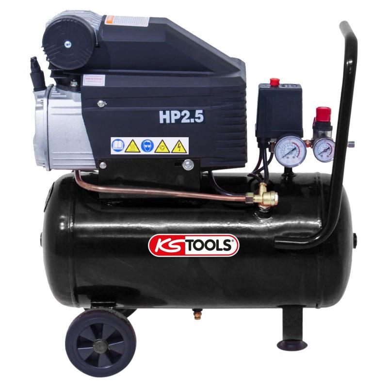 Compresseur sur cuve 25L - 8 bars - 2,5CV - 220V MONO KSTools | 165.0802_0