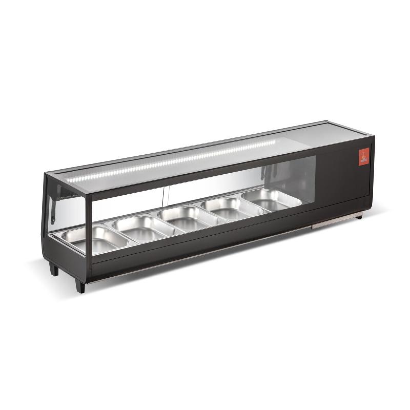 Gasfrit – Vitrine réfrigérée de comptoir en acier inoxydable pour tapas, 8 bacs - aluminium GFH123C_0