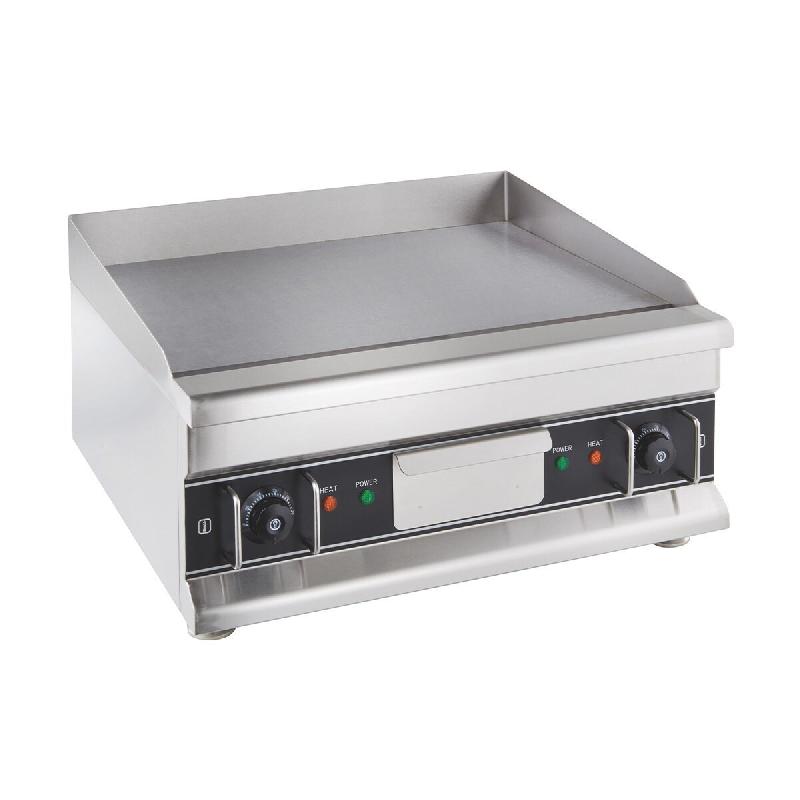 GastroHero Plancha électrique Eco 596x398 lisse - appareil de table - inox GPE600F_0