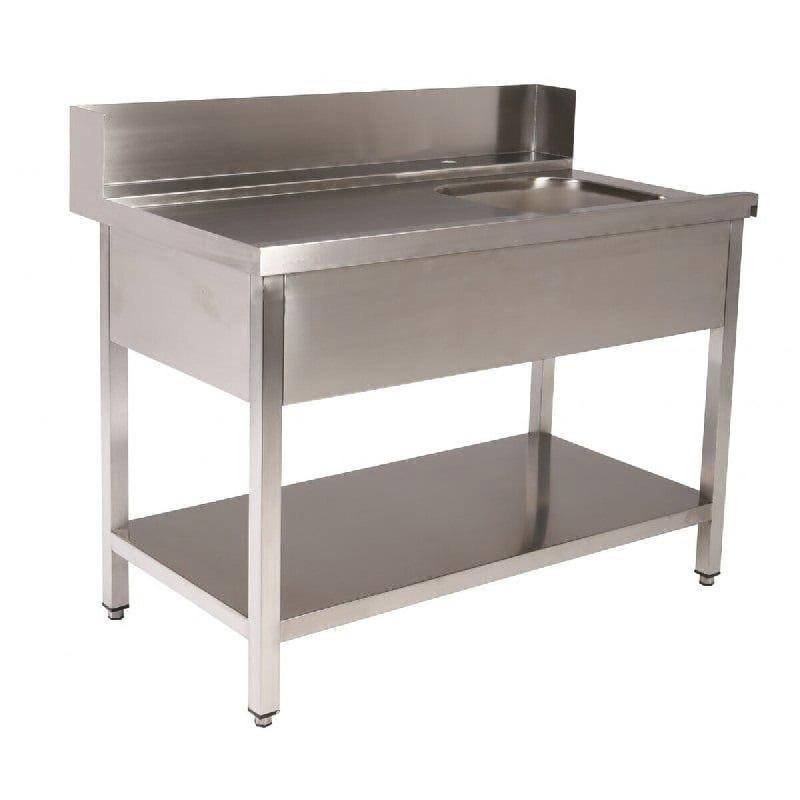 GastroHero Table d'entrée PROFI 1000 x 700 à gauche pour HSM ECO, PROFI & HYPRO - inox EGX5543-107L_0