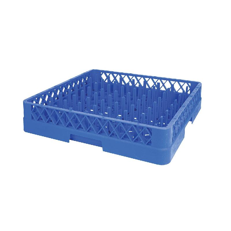 GILAC Casier de lavage pour assiettes - 500 x 500 x 100 mm - Bleu G005003 - 3573678701304_0