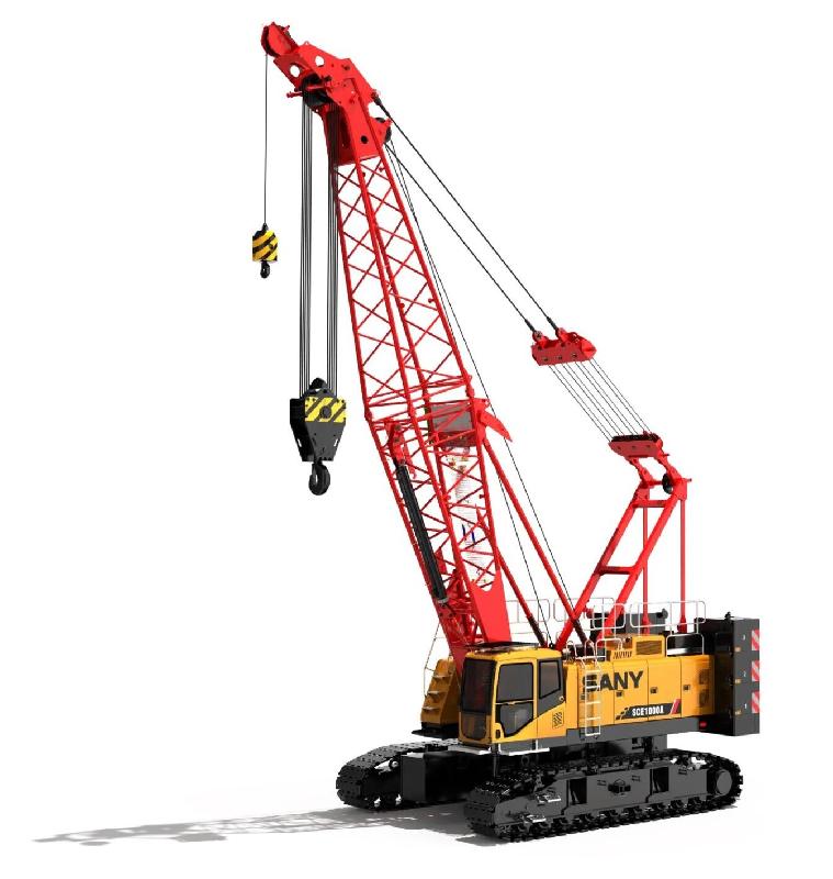Grue sur chenille - flèche treillis et télescopique SCE1000A_0