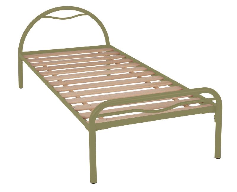 LIT ALBA MÉTAL 90X200 SOMMIER LATTES CACTUS - MANUTAN COLLECTIVITÉS