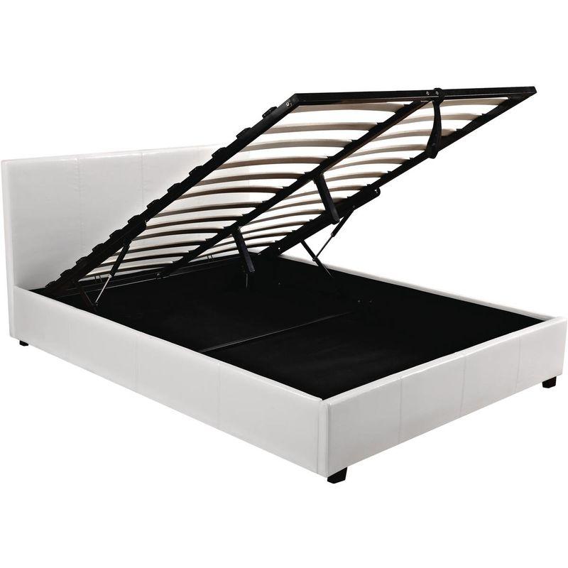 Lit Coffre Carla 160 X 200 Cm Blanc Habitat Et Jardin
