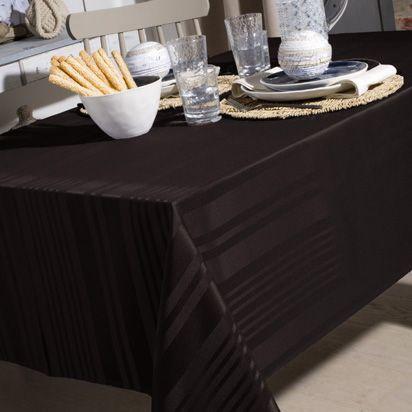 NAPPE DELINDA CHOCOLAT 140 X 140