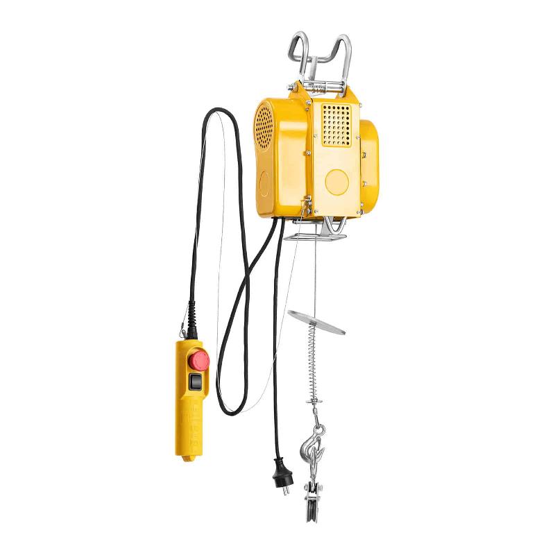 Palan de levage électrique à câble - capacité 200 kg, moteur 450 W, câble 12 m - Réf. 14_0007143_0
