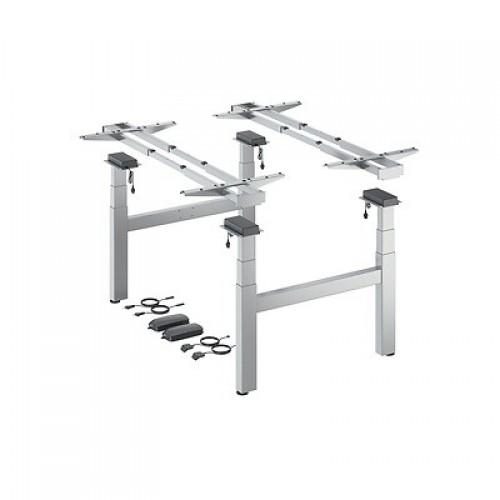 PIEDS DE BUREAU MOTORISÉS - 2 EN 1 - STEELFORCE PRO 670 SLS BENCH - ARGENT HETTICH