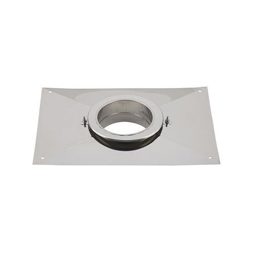 Plaque supérieure d'étanchéité à visser pev / rectangulaire / poujoulat - ø100_0
