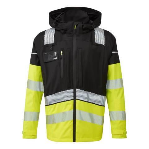 PORTWEST BX323 VESTE DE PLUIE ULTIMATE HAUTE-VISIBILITÉ 3 EN 1 JAUNE/NOIR - TAILLE XXXL