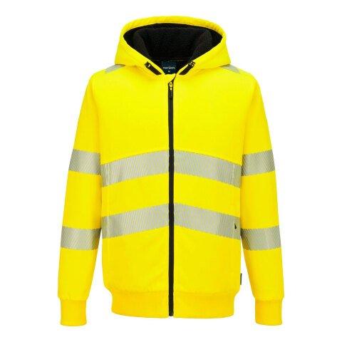 PORTWEST PW321 SWEAT À CAPUCHE D'HIVER SHERPA HV PW3 JAUNE - TAILLE M