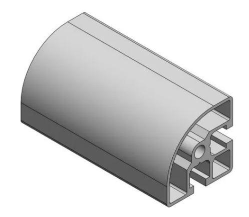 Profilé aluminium 45×90° r - barre de 6 mètres ou mètre linéaire - Réf : 900-676_0