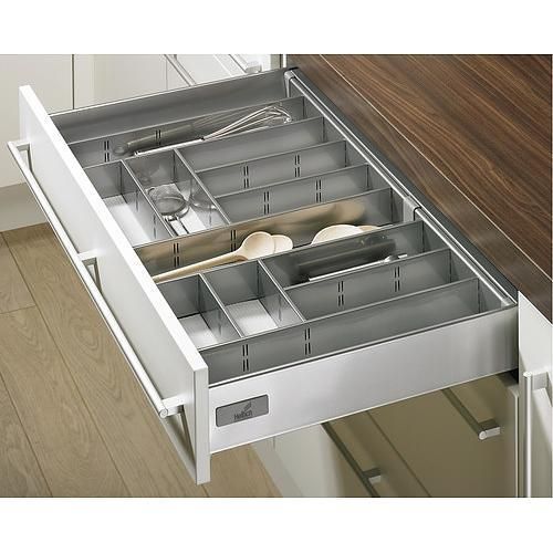 RANGE-COUVERTS GRIS INNOPLUS POUR TIROIR DE CUISINE INNOTECH HETTICH