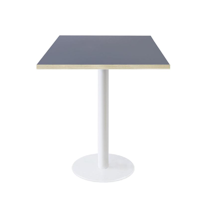 RestooTab - Table Rome blanc 60x60cm bleu fes fenix chants couleur bois - bleu Bois manufacturé TB-ROM1-6060M-BL.FES-BOI_0