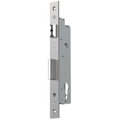 SERRURE MONOPOINT 7791 TÊTIÈRE INOX 24 MM - PÊNES DORMANT ET DEMI TOUR - TÊTIÈRE EN U GNS